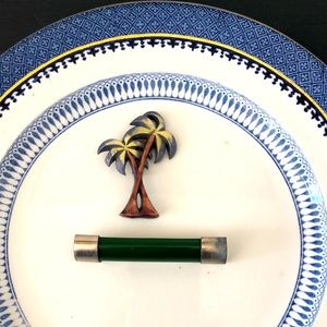 Vintage Palm Tree Brooch